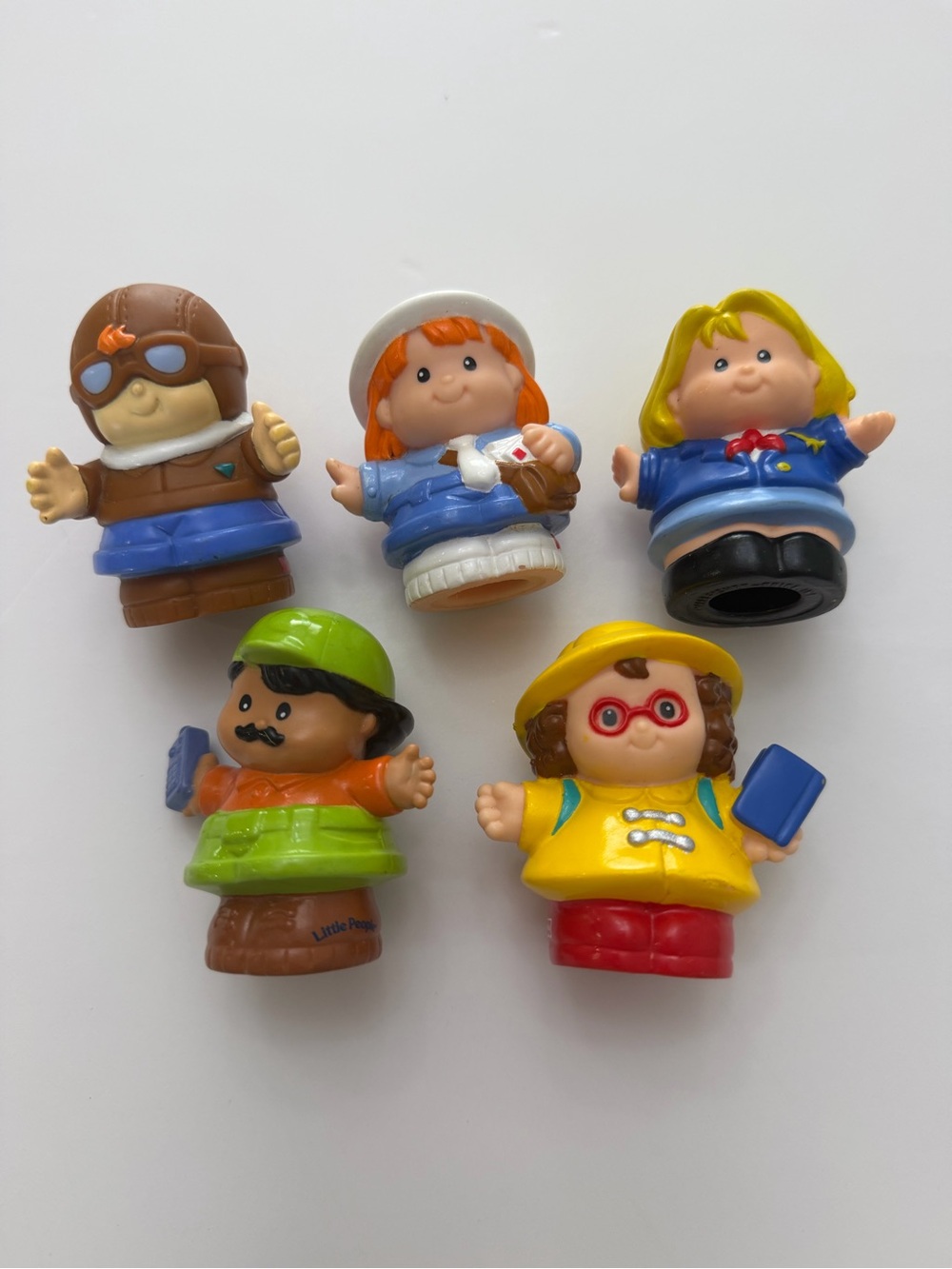 Little People Figures Lot of 5 Fisher-Price Mixed Characters Pilot Mail